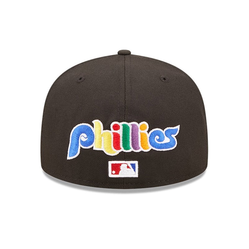 Black New Era Philadelphia Phillies MLB Prismatic Fitted Cap 59fifty | JEOD85672