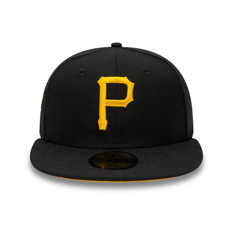 Black New Era Pittsburgh Pirates And Fitted Cap 59fifty | OHXI58163