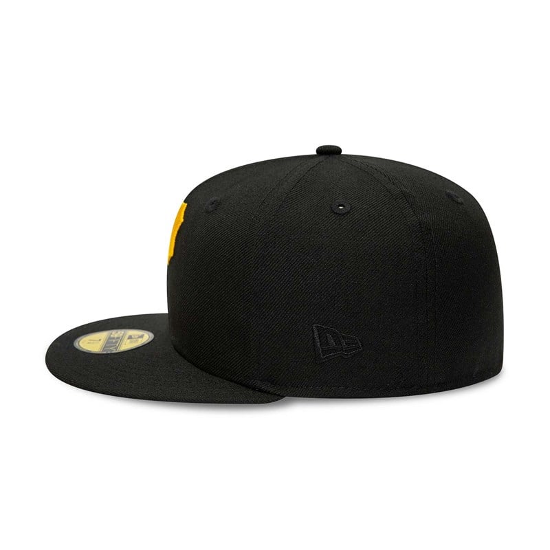 Black New Era Pittsburgh Pirates And Fitted Cap 59fifty | OHXI58163