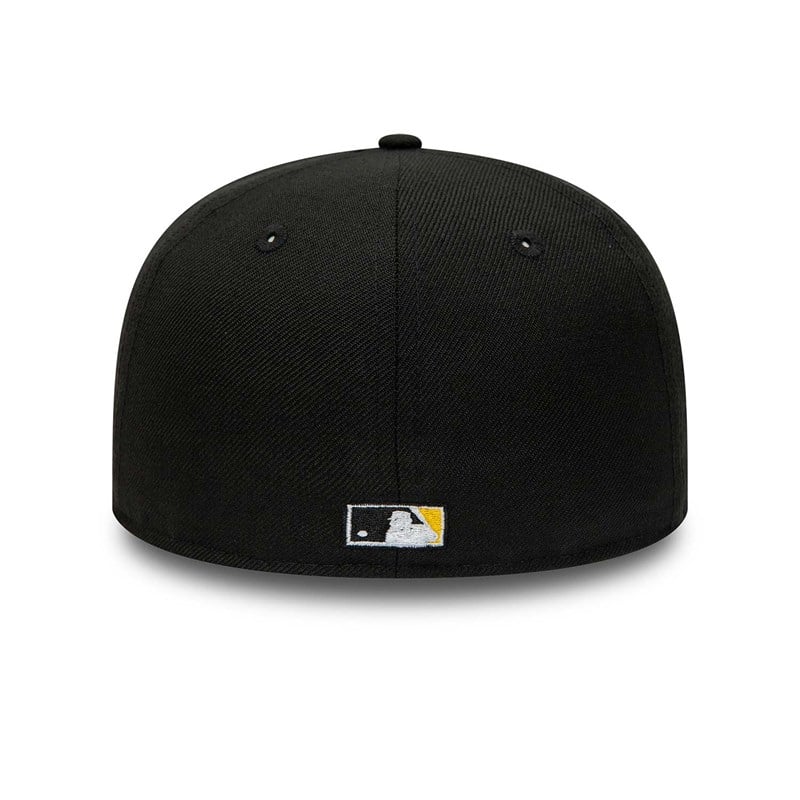 Black New Era Pittsburgh Pirates And Fitted Cap 59fifty | OHXI58163