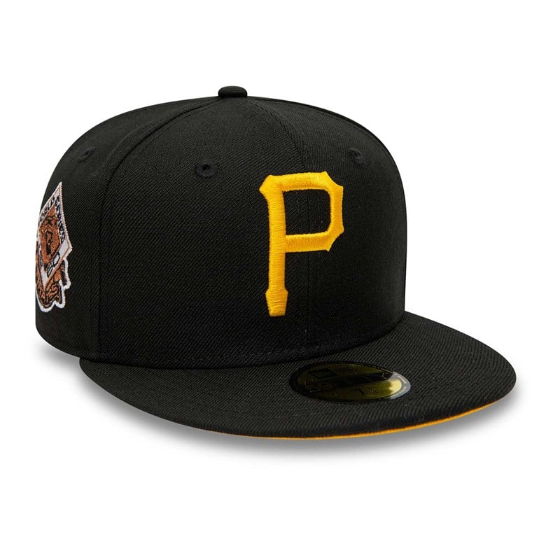 Black New Era Pittsburgh Pirates And Fitted Cap 59fifty | OHXI58163