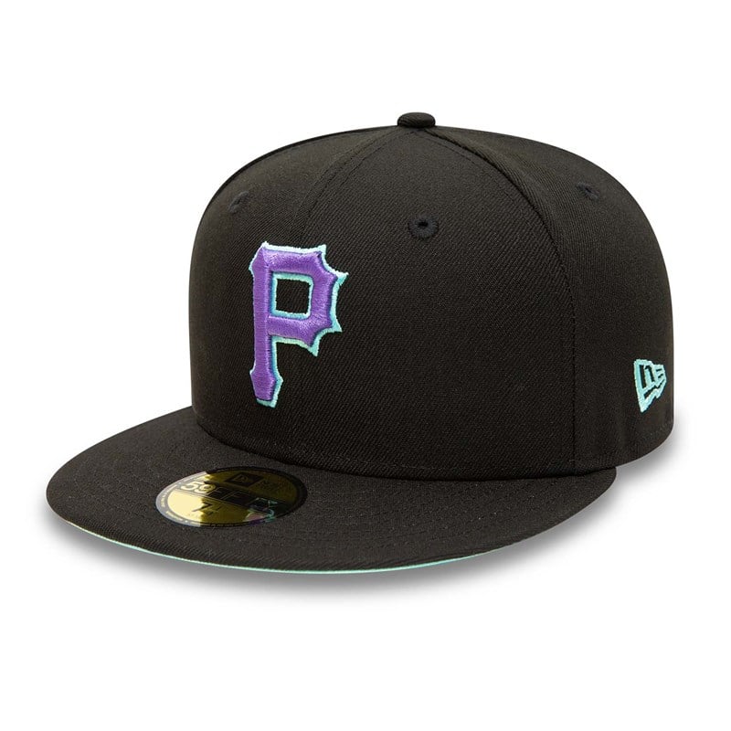 Black New Era Pittsburgh Pirates And Tint Fitted Cap 59fifty | XYTP68509