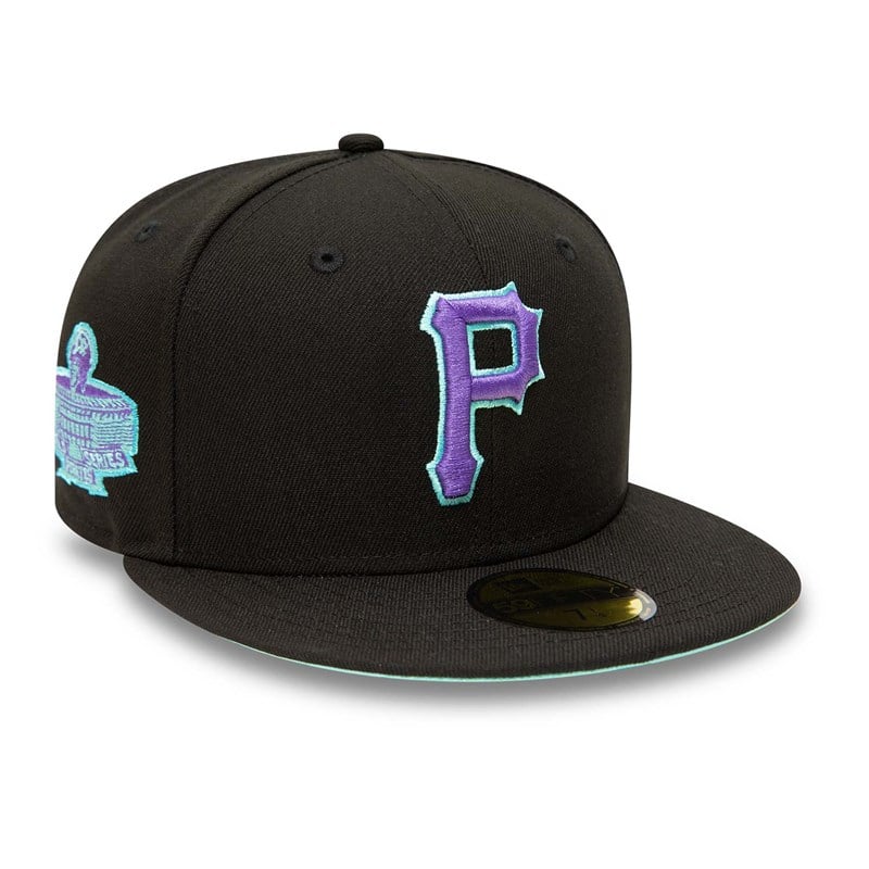 Black New Era Pittsburgh Pirates And Tint Fitted Cap 59fifty | XYTP68509