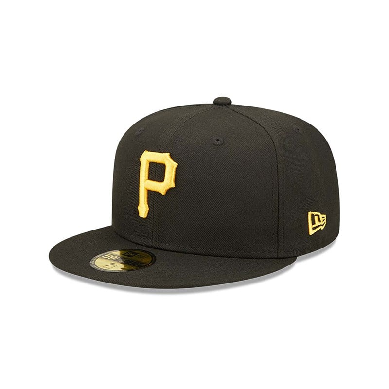 Black New Era Pittsburgh Pirates Authentic On Field Game Cap 59fifty | KDYI83269