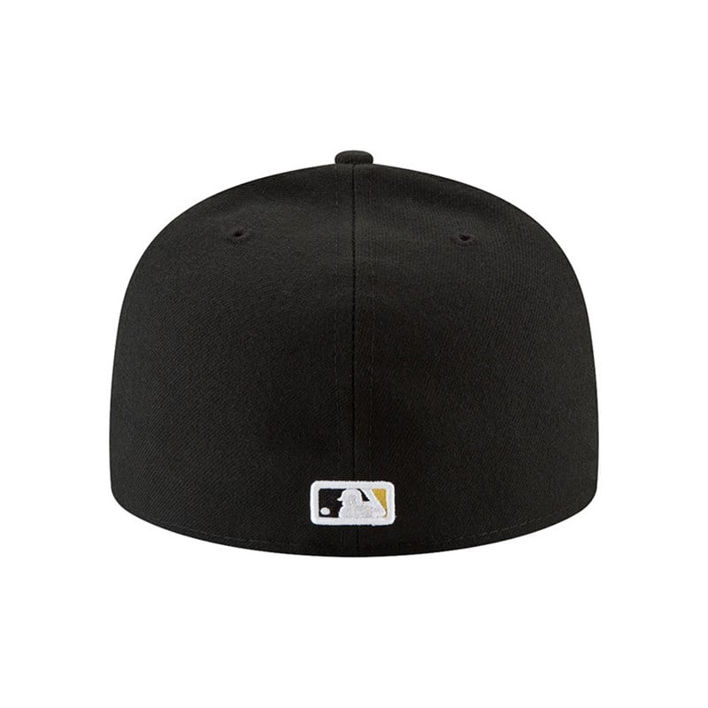 Black New Era Pittsburgh Pirates Authentic On Field Game Cap 59fifty | KDYI83269