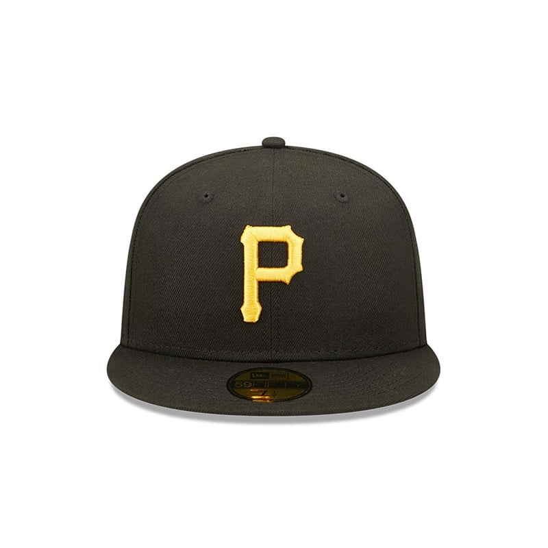 Black New Era Pittsburgh Pirates Authentic On Field Game Cap 59fifty | KDYI83269