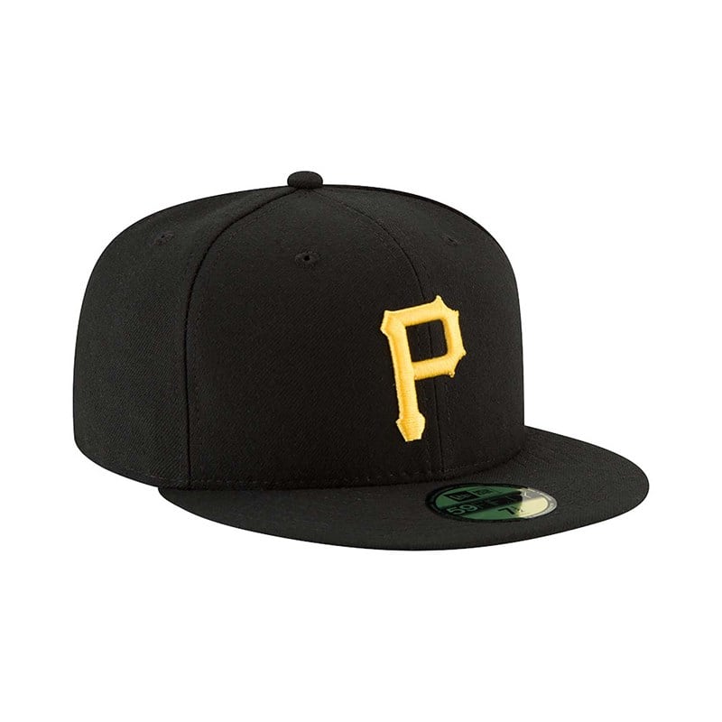 Black New Era Pittsburgh Pirates Authentic On Field Game Cap 59fifty | KDYI83269