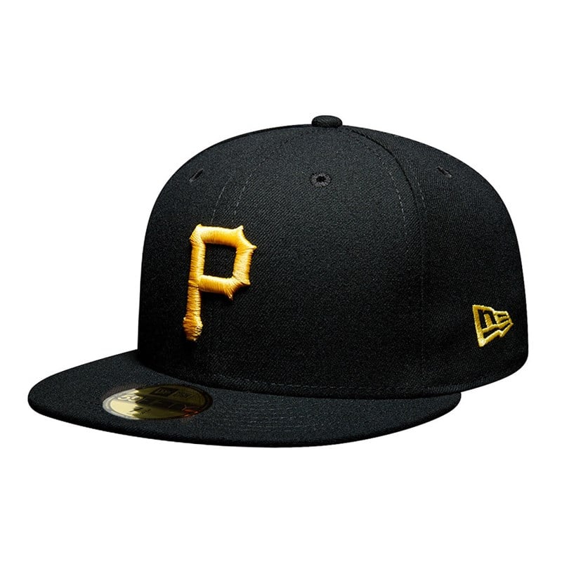 Black New Era Pittsburgh Pirates Authentic On Field Game Cap 59fifty | KDYI83269