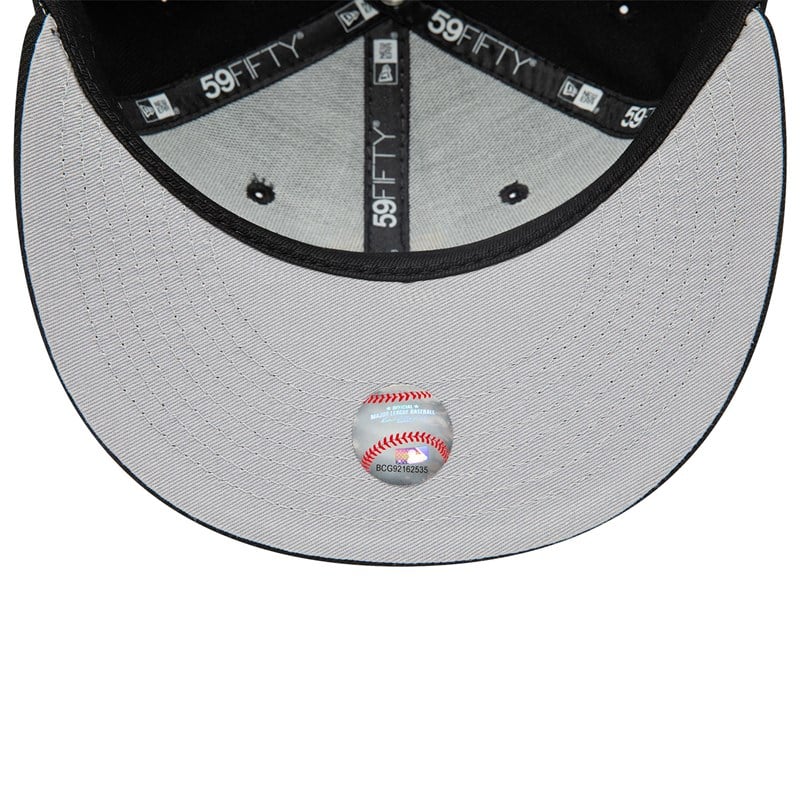 Black New Era Pittsburgh Pirates Dual Logo Fitted Cap 59fifty | WVQR79346