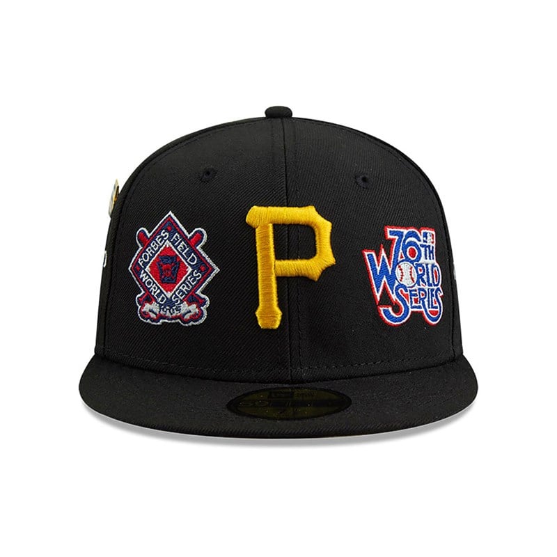 Black New Era Pittsburgh Pirates Historic Champs Fitted Cap 59fifty | JSZL48503