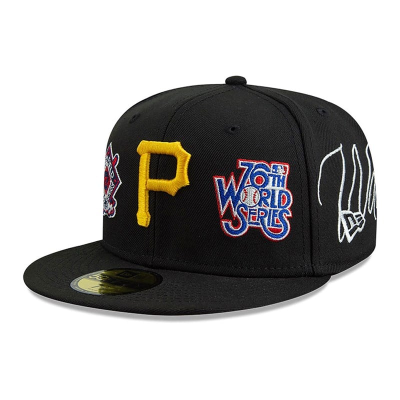 Black New Era Pittsburgh Pirates Historic Champs Fitted Cap 59fifty | JSZL48503