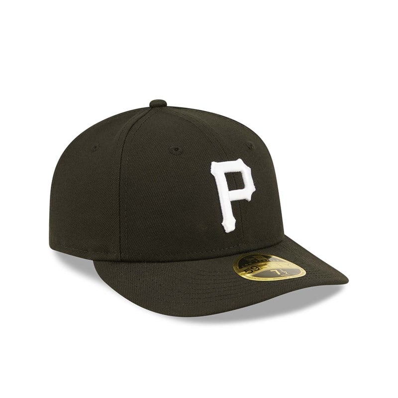 Black New Era Pittsburgh Pirates Low Profile Cap 59fifty | THGE16357