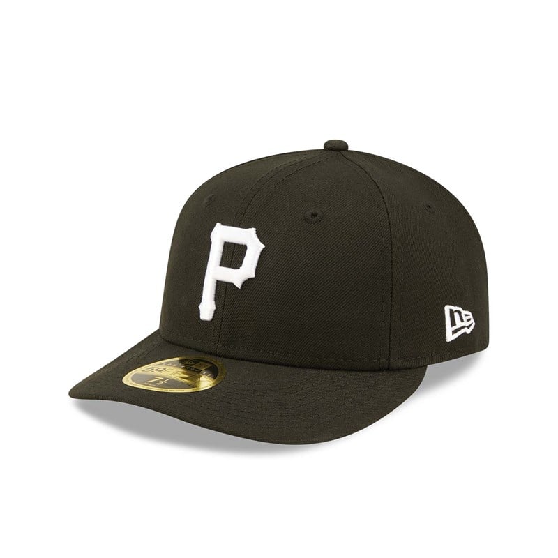 Black New Era Pittsburgh Pirates Low Profile Cap 59fifty | THGE16357