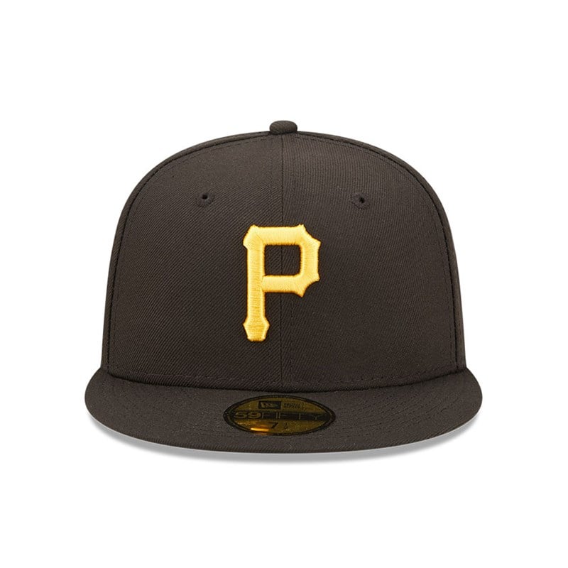 Black New Era Pittsburgh Pirates MLB Cloud Fitted Cap 59fifty | XGSF26309