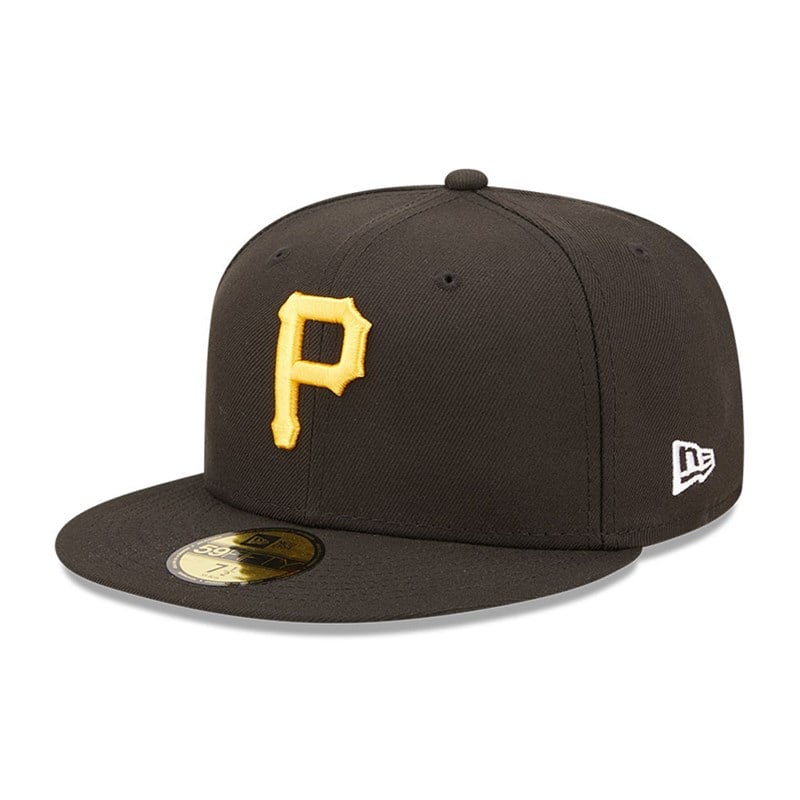 Black New Era Pittsburgh Pirates MLB Cloud Fitted Cap 59fifty | XGSF26309