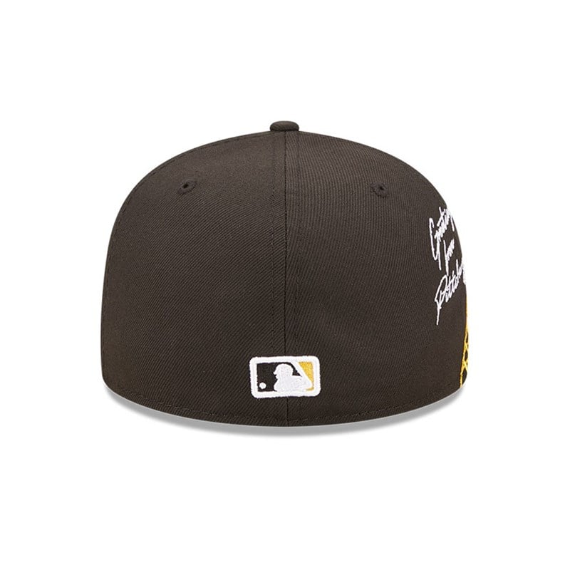 Black New Era Pittsburgh Pirates MLB Cloud Fitted Cap 59fifty | XGSF26309