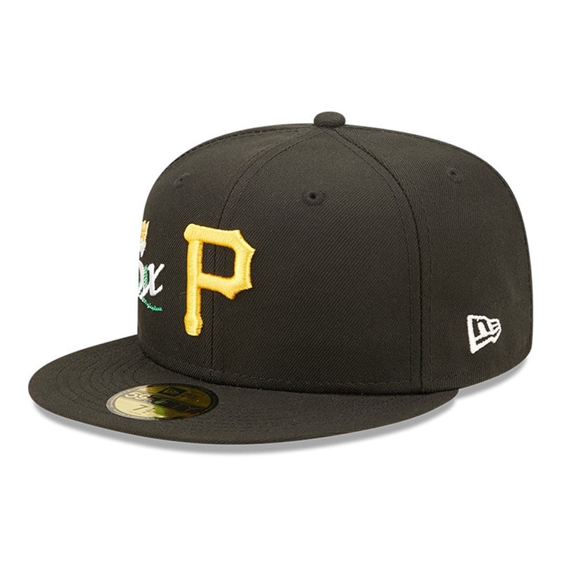 Black New Era Pittsburgh Pirates MLB Crown Champs Fitted Cap 59fifty | OXUV64170