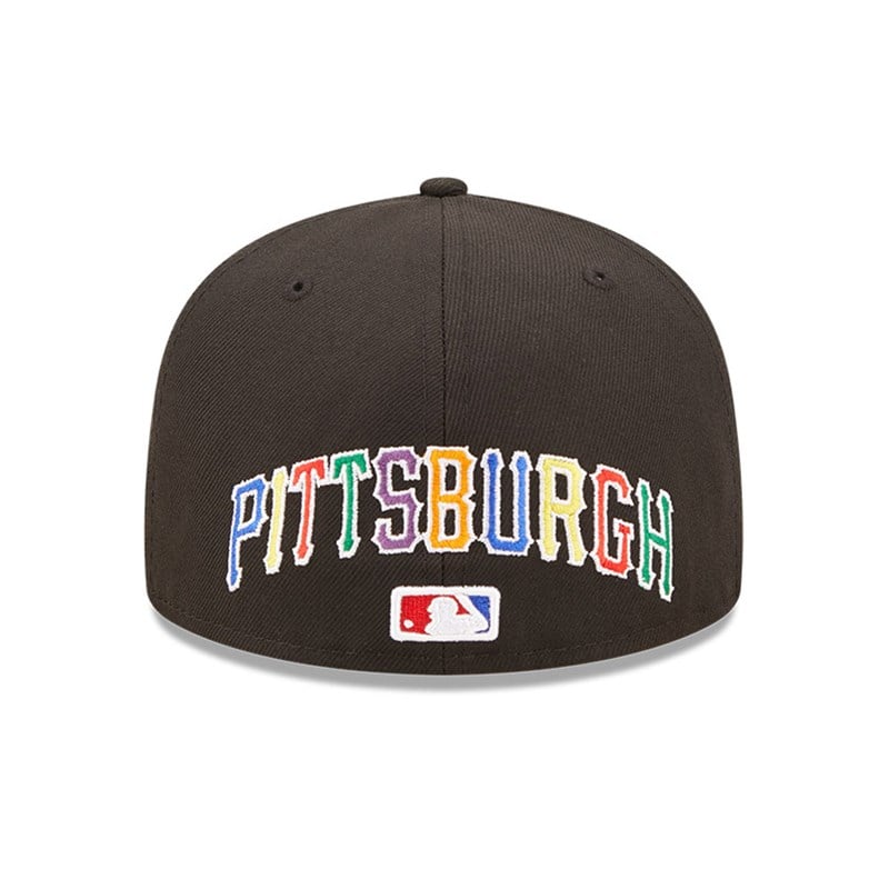 Black New Era Pittsburgh Pirates MLB Prismatic Fitted Cap 59fifty | RKFB17206