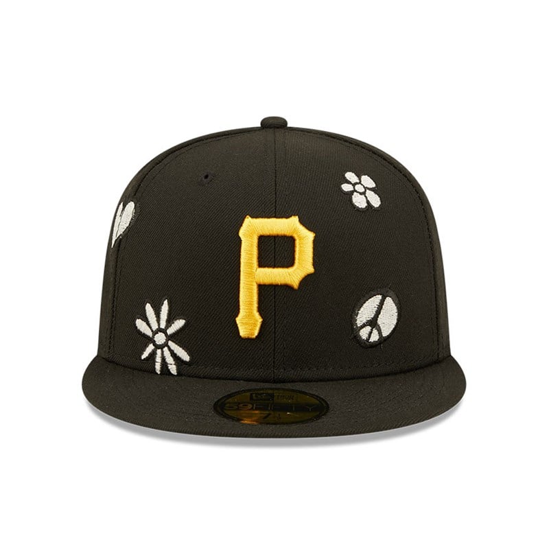 Black New Era Pittsburgh Pirates MLB Sunlight Pop Cap 59fifty | SJHR53802