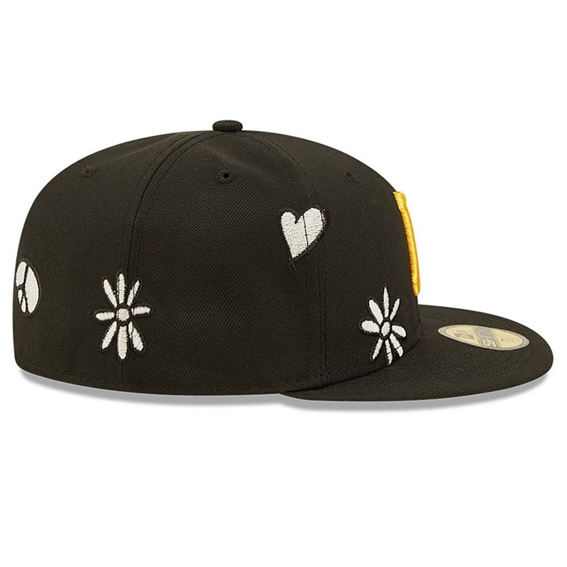 Black New Era Pittsburgh Pirates MLB Sunlight Pop Cap 59fifty | SJHR53802