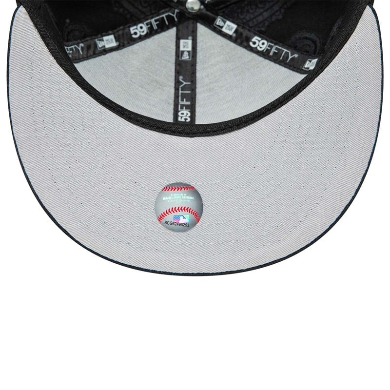 Black New Era Pittsburgh Pirates MLB Swirl Fitted Cap 59fifty | GILJ48097