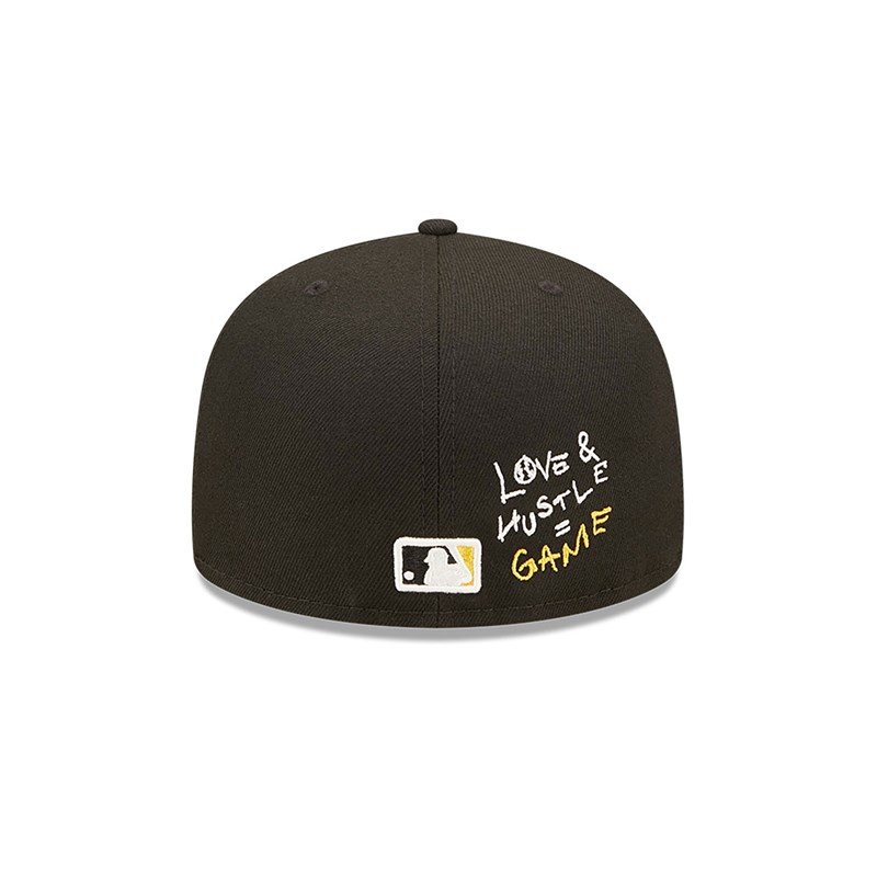 Black New Era Pittsburgh Pirates MLB Team Heart Fitted Cap 59fifty | RUJB61273