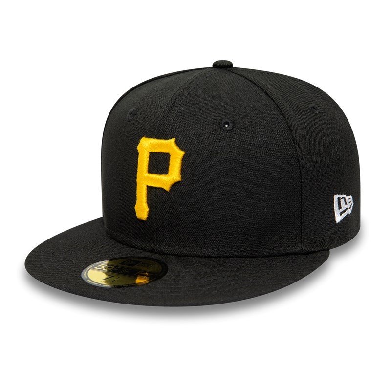 Black New Era Pittsburgh Pirates National League Stadium Fitted Cap 59fifty | QUOL52419