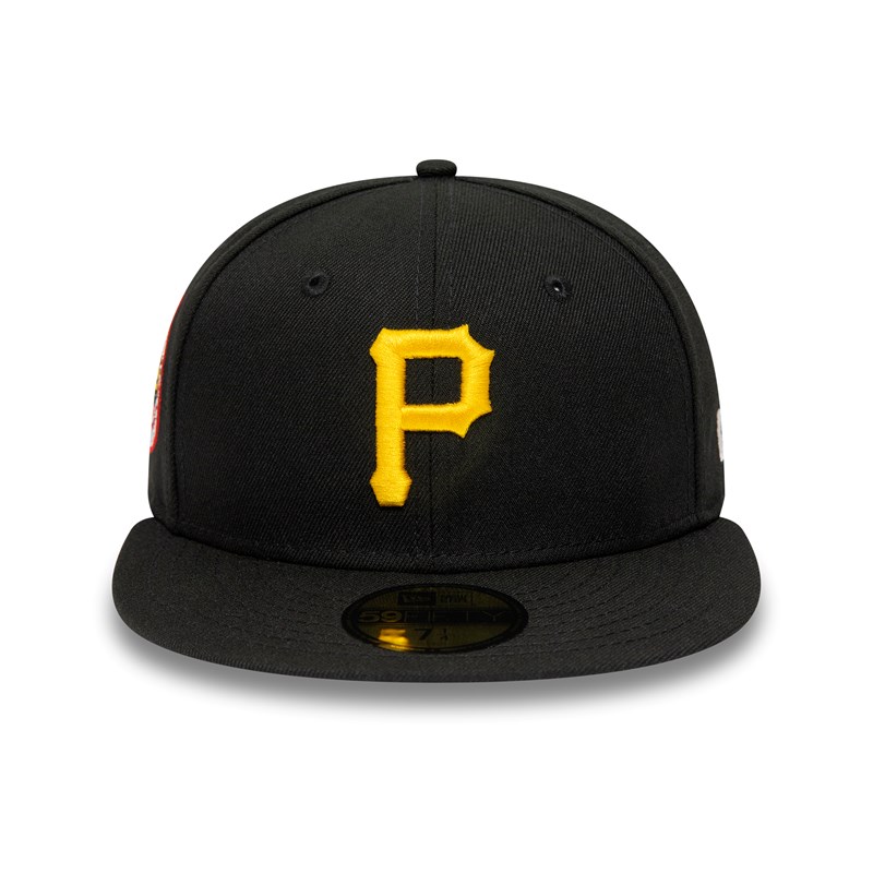 Black New Era Pittsburgh Pirates National League Stadium Fitted Cap 59fifty | QUOL52419