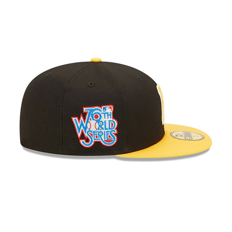 Black New Era Pittsburgh Pirates Ne Letterman Fitted Cap 59fifty | PSBK58612