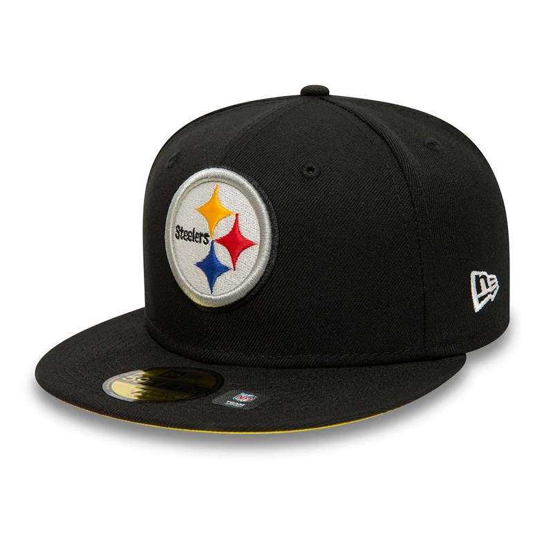 Black New Era Pittsburgh Pirates Pop Fitted Cap 59fifty | LJFN61209