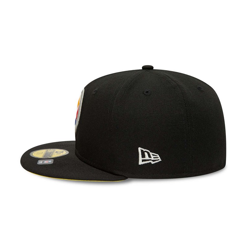 Black New Era Pittsburgh Pirates Pop Fitted Cap 59fifty | LJFN61209