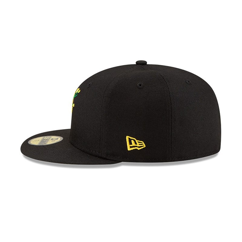 Black New Era Pittsburgh Pirates Side Patch Bloom Fitted Cap 59fifty | CMNI30592