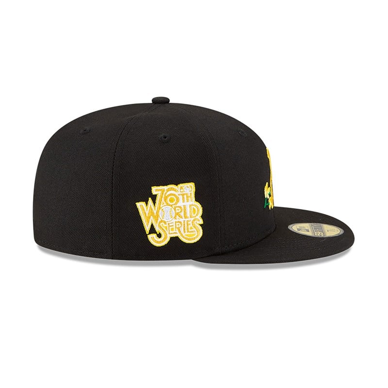 Black New Era Pittsburgh Pirates Side Patch Bloom Fitted Cap 59fifty | CMNI30592