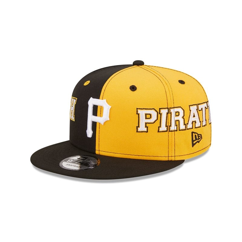 Black New Era Pittsburgh Pirates Teamsplit Cap 9fifty | CWUO34908