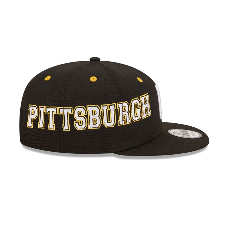 Black New Era Pittsburgh Pirates Teamsplit Cap 9fifty | CWUO34908