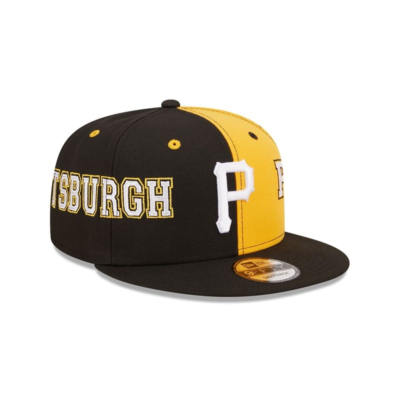 Black New Era Pittsburgh Pirates Teamsplit Cap 9fifty | CWUO34908