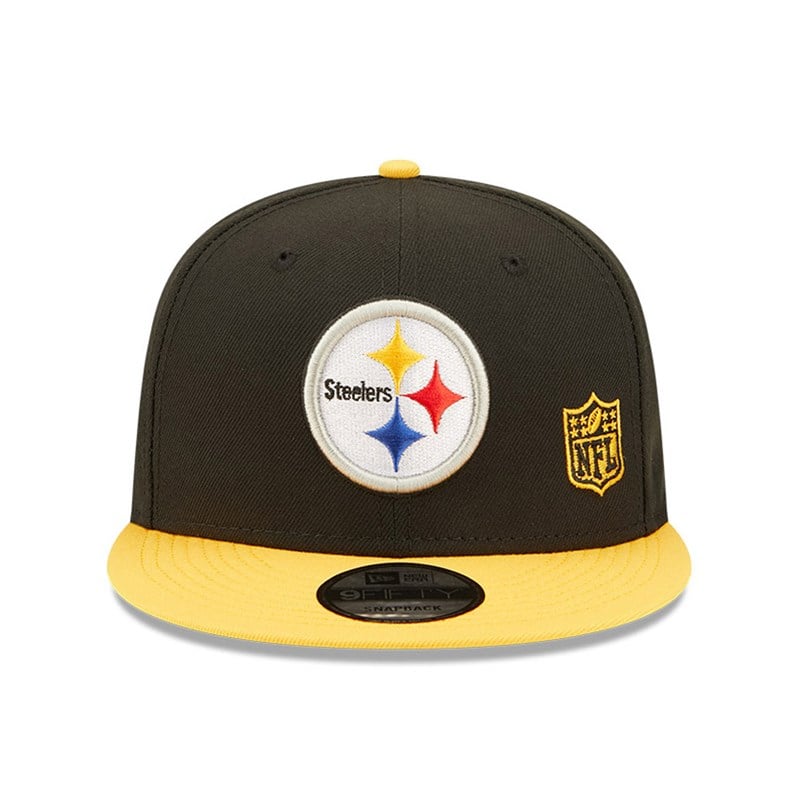 Black New Era Pittsburgh Steelers NFL Letter Arch Cap 9fifty | BZMS84521