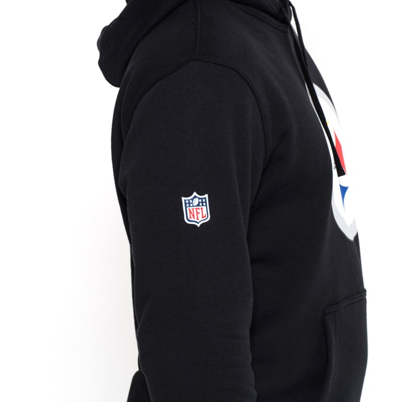 Black New Era Pittsburgh Steelers Team Logo Hoodie | PAHF08317