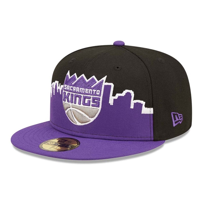 Black New Era Sacramento Kings NBA 2022 Fitted Cap 59fifty | GJTU06197