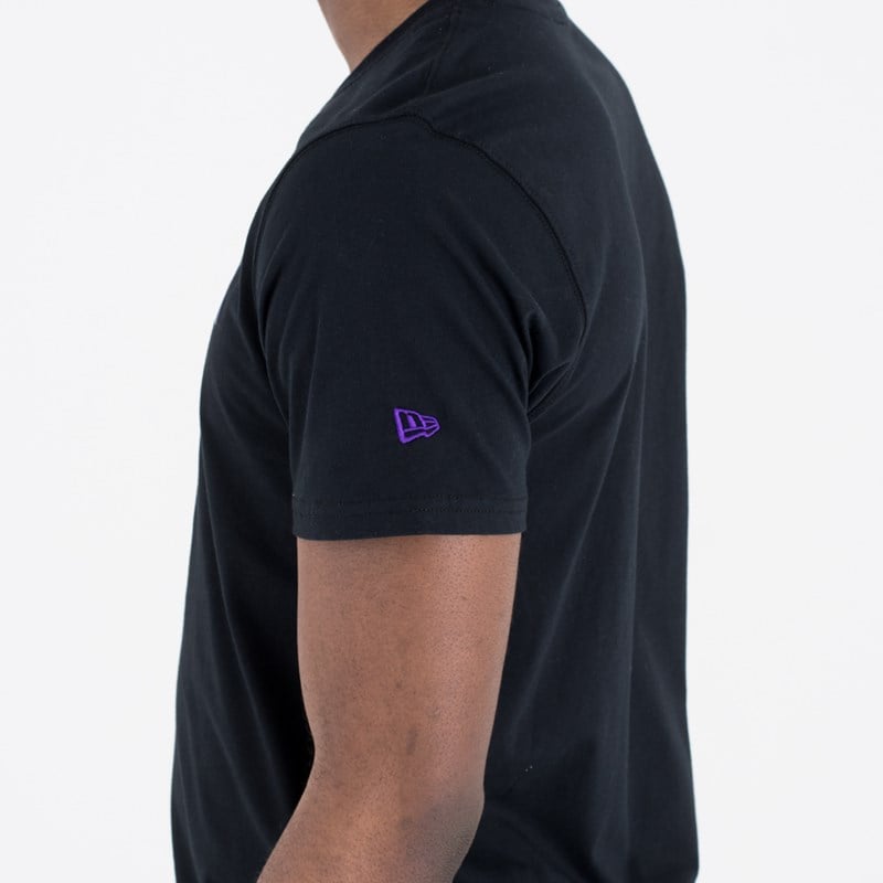 Black New Era Sacramento Kings NBA Team Logo T-Shirt | KYZV26178