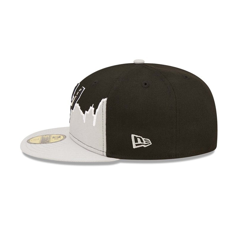 Black New Era San Antonio Spurs NBA 2022 Fitted Cap 59fifty | DMOI91785