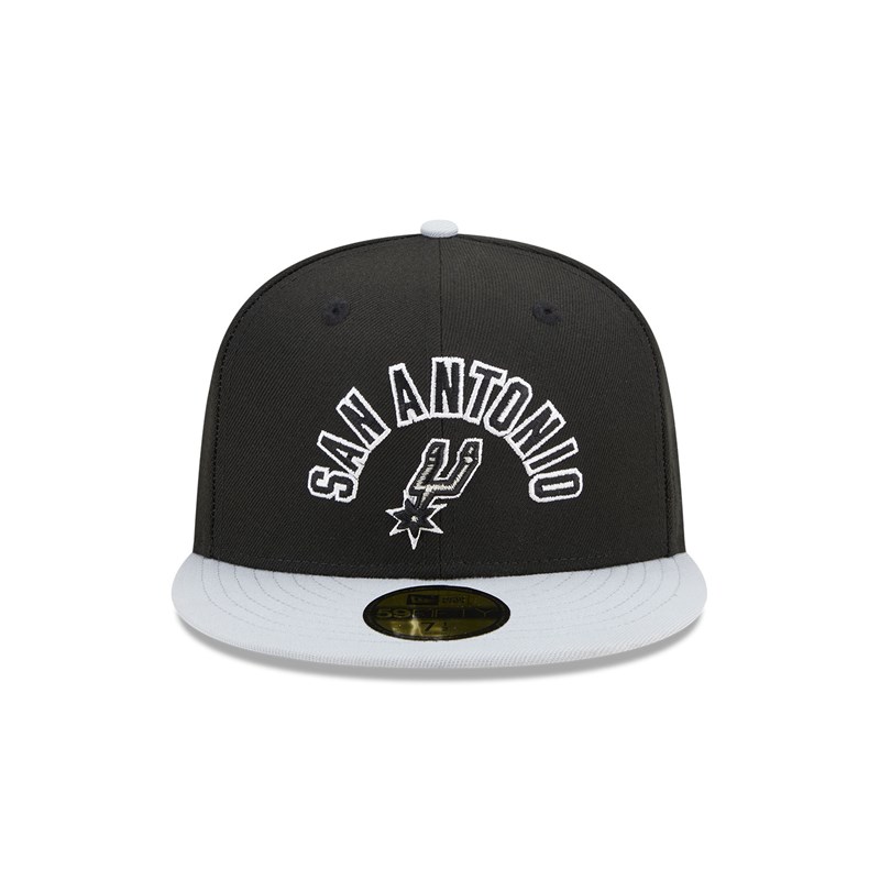 Black New Era San Antonio Spurs NBA Classic Fitted Cap 59fifty | WGYS58172