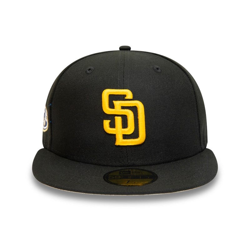 Black New Era San Diego Padres 50th Anniversary Fitted Cap 59fifty | DTLO15843