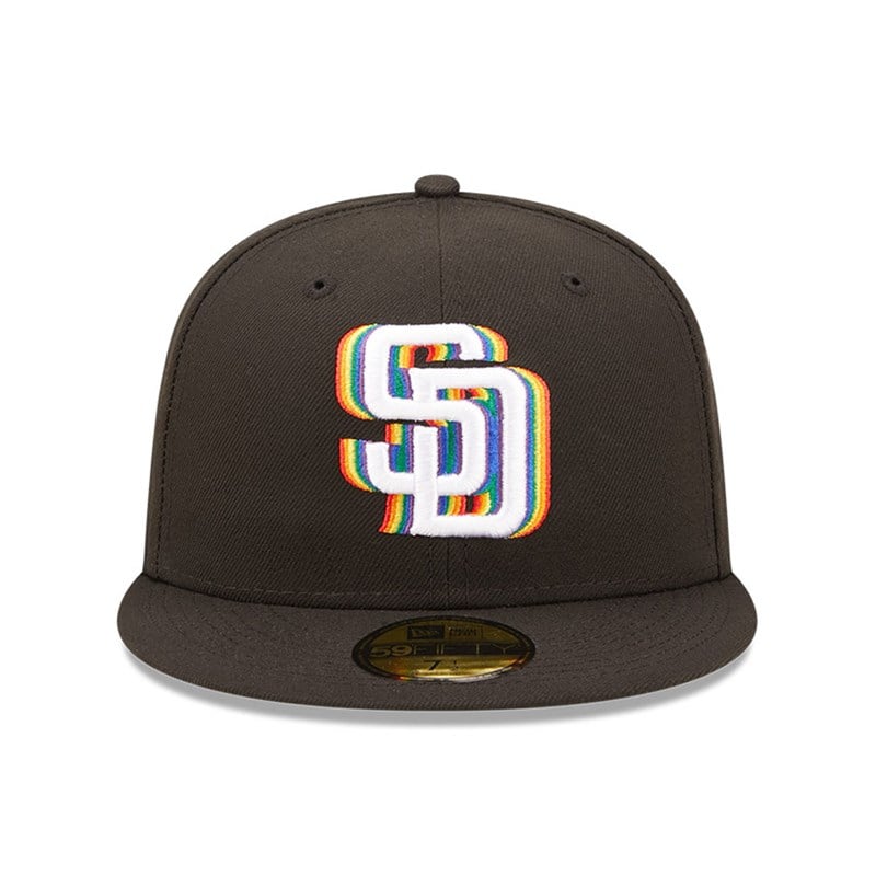 Black New Era San Diego Padres MLB Prismatic Fitted Cap 59fifty | ZFCK14086