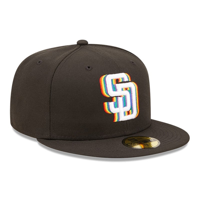 Black New Era San Diego Padres MLB Prismatic Fitted Cap 59fifty | ZFCK14086