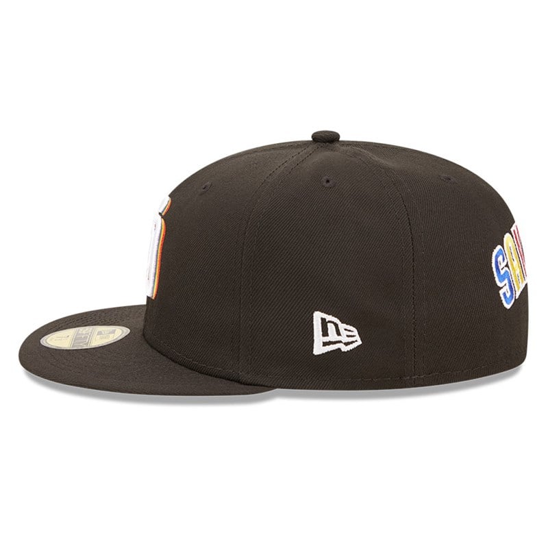 Black New Era San Diego Padres MLB Prismatic Fitted Cap 59fifty | ZFCK14086