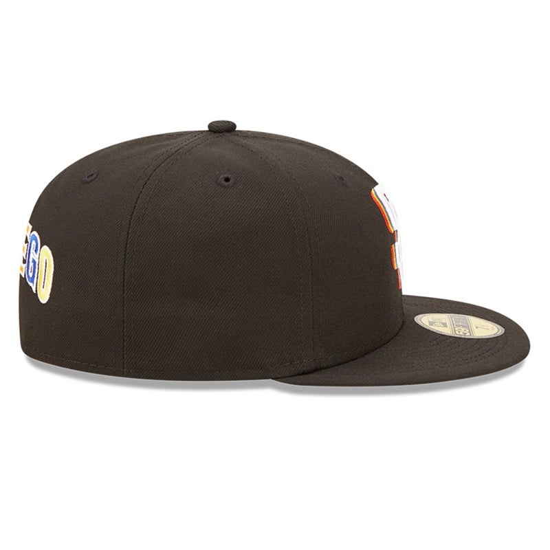 Black New Era San Diego Padres MLB Prismatic Fitted Cap 59fifty | ZFCK14086