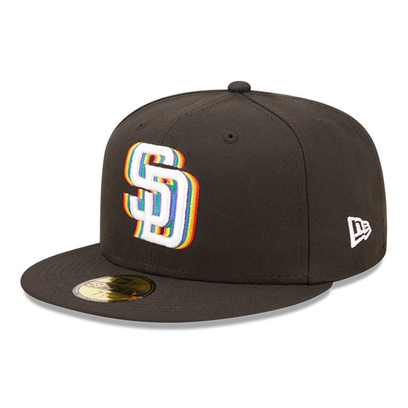 Black New Era San Diego Padres MLB Prismatic Fitted Cap 59fifty | ZFCK14086