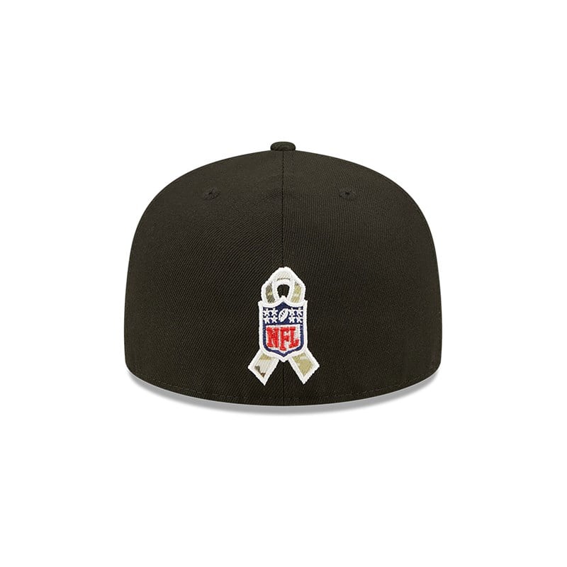 Black New Era San Francisco 49ers NFL Salute To Service Fitted Cap 59fifty | EWKY72683