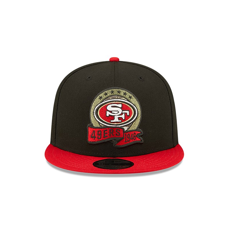 Black New Era San Francisco 49ers NFL Salute To Service Cap 9fifty | IRNB35892